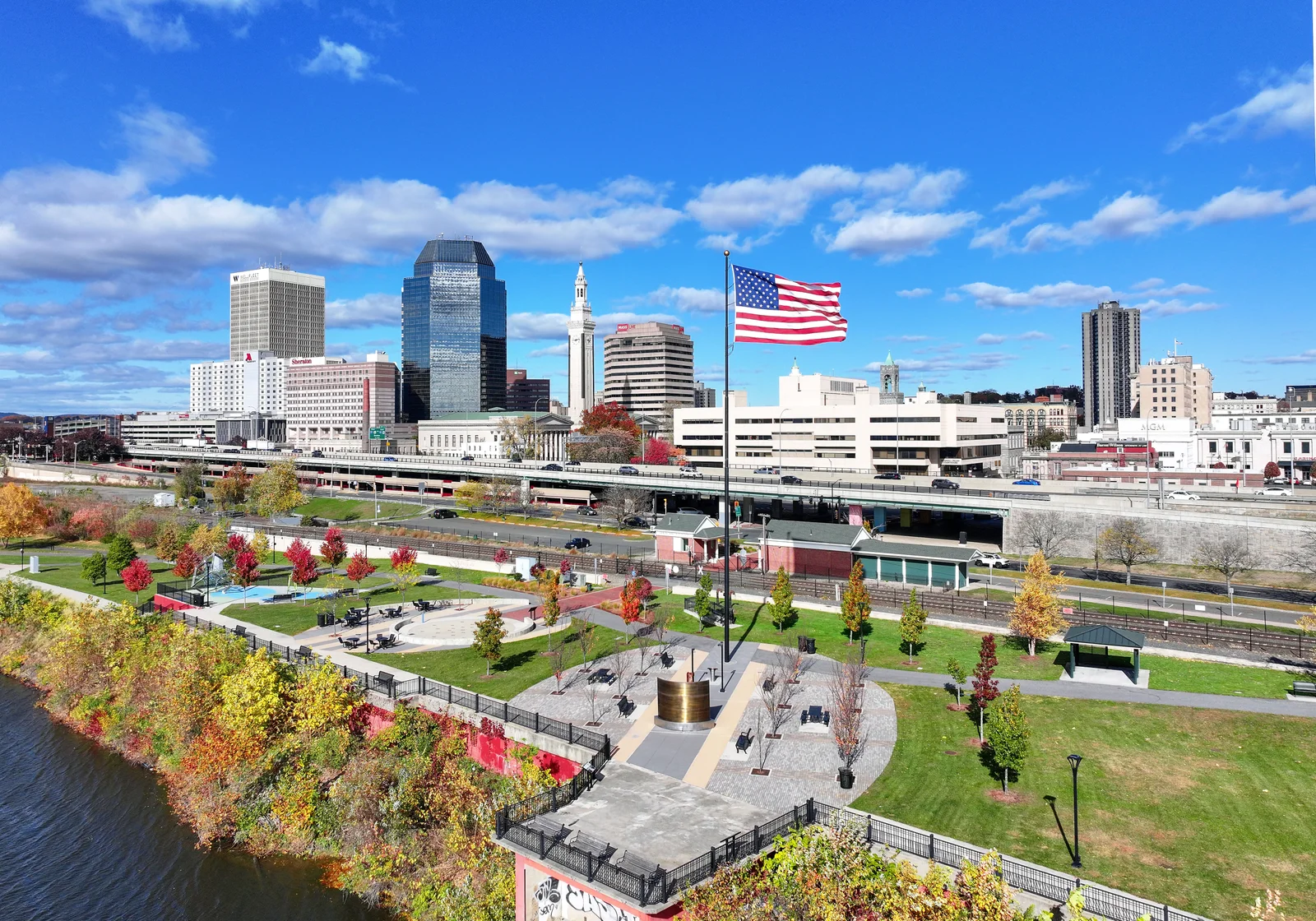 Springfield, Massachusetts, e il fiume Connecticut